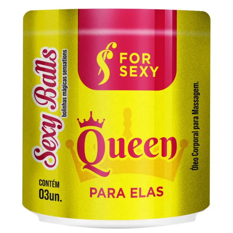 Sexy Balls QUEEN Bolinha Explosiva (Excitante Feminino, Esquenta e Vibra) 3uni - ForSexy