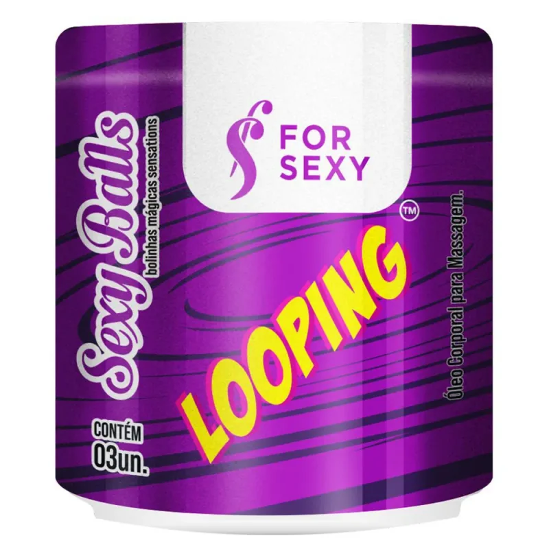 Sexy Balls LOOPING Bolinha Explosiva (Excita, Vibra, Esquenta e Vibra) 3uni - ForSexy