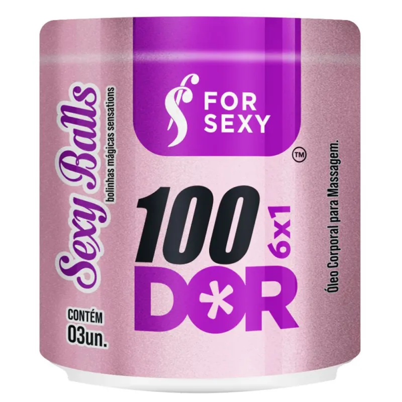Sexy Balls 100DOR Bolinha ANAL Explosiva (6 em 1) 3uni - ForSexy