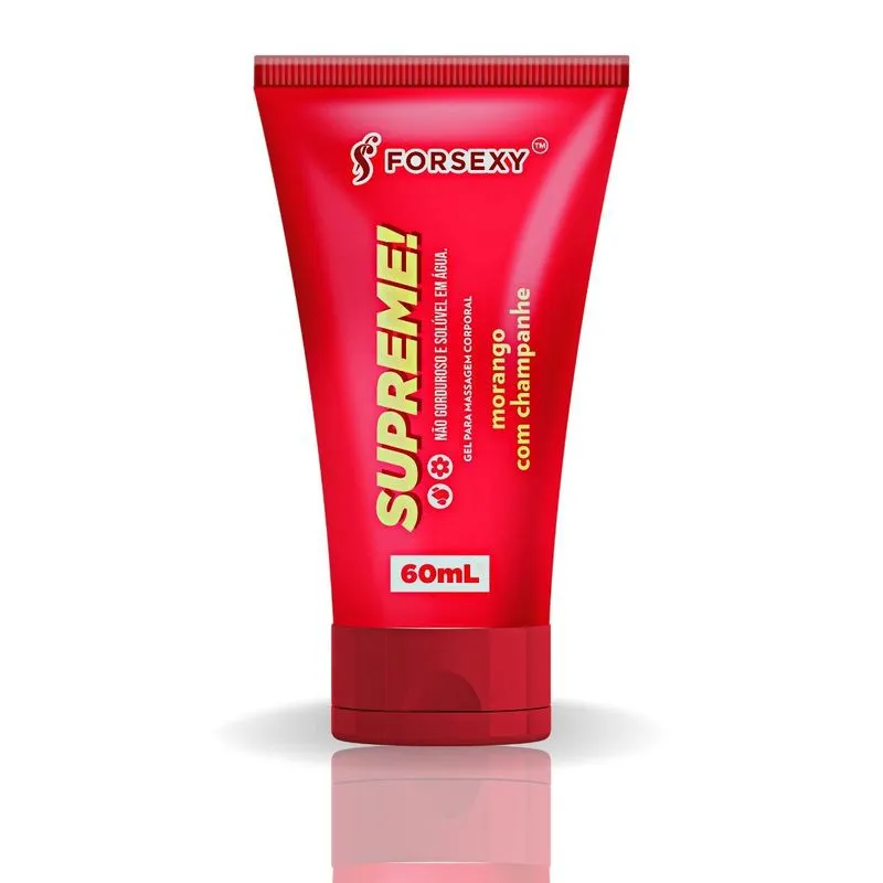 Supreme Lubrificante Aromático 60ml For Sexy - Morango