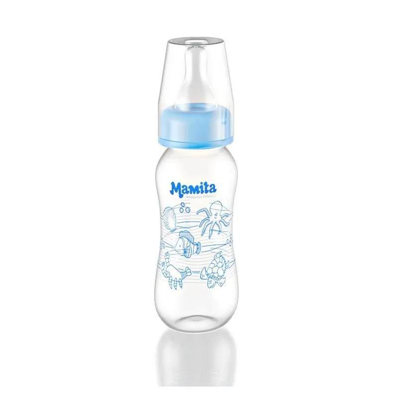Mamadeira Mamita Decorada 150ml - Bico Silicone (pct C/12)