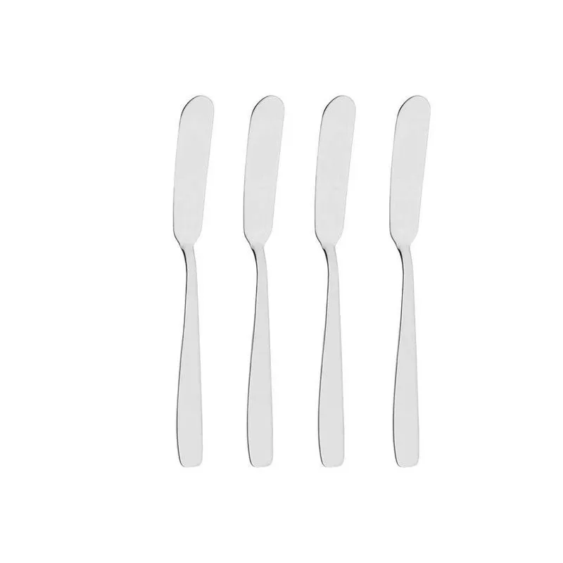 Kit 4 Espátulas Manteiga Patê Requeijão Geleia Aço Inox