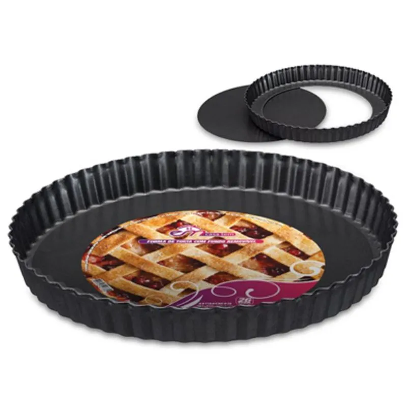 Forma De Torta Com Fundo Removivel 26cm - Em Casa Tem