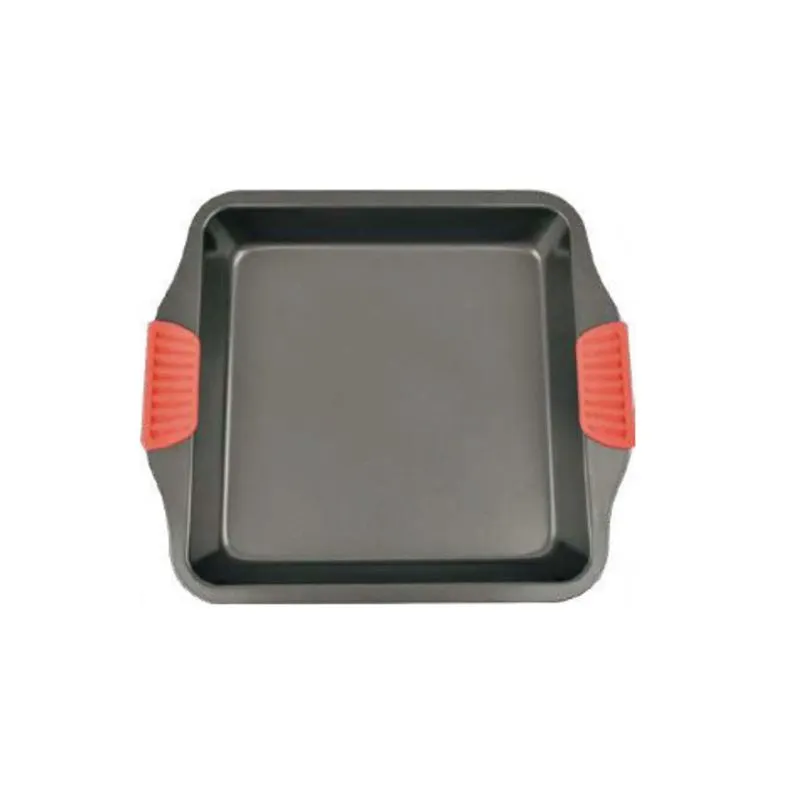 Assadeira Antiaderente Com Pegador De Silicone 40,5x25,5x5,5cm - Em Casa Tem