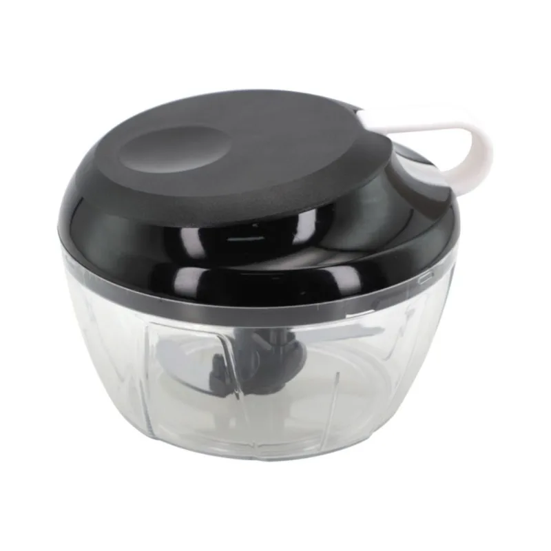 Mini Triturador Processador De Alimentos Manual 500 Ml Preto