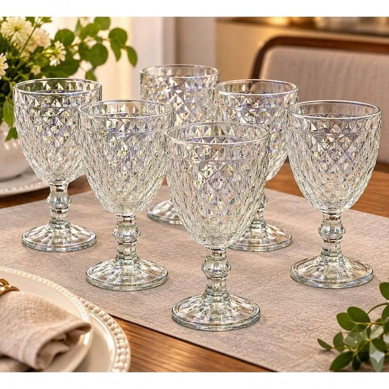 Taça Ágata Para Sobremesa Vidro Furta-cor 340ml