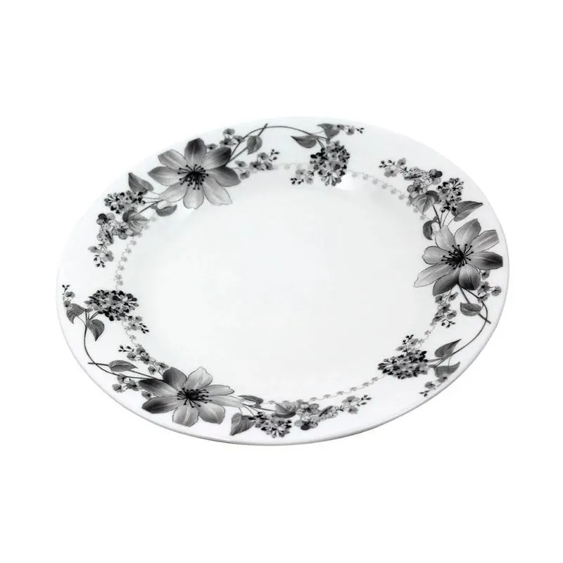 Prato Raso P&s Flowers Gray 25,5cm