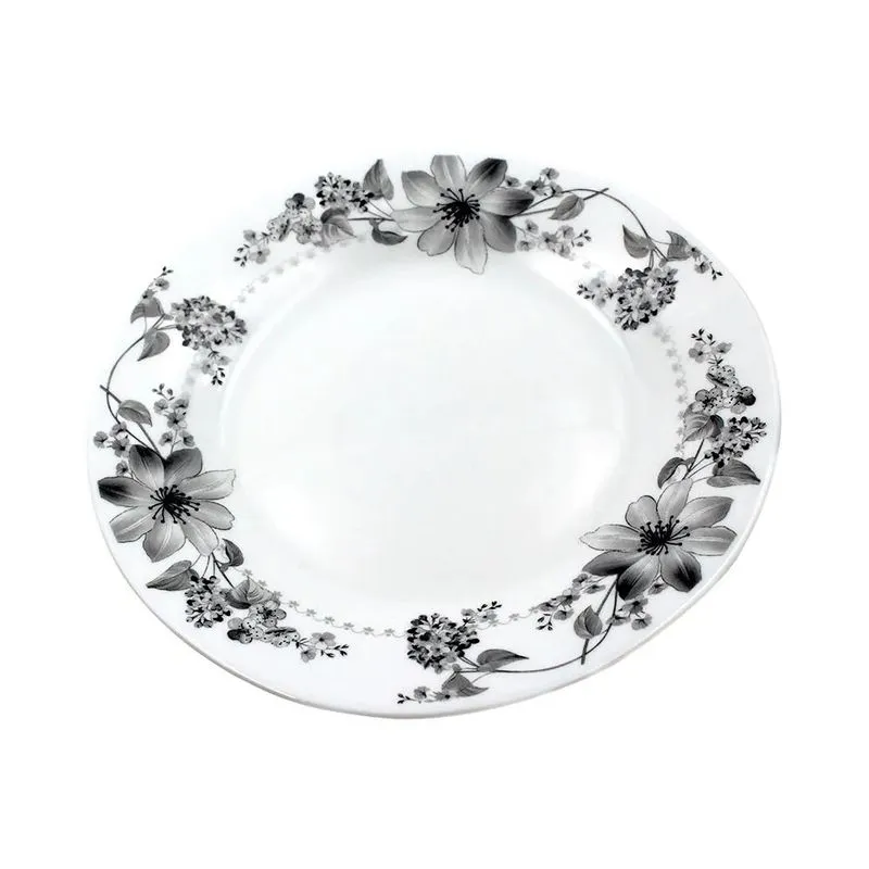 Prato de Sobremesa P&s Flowers Gray 20cm
