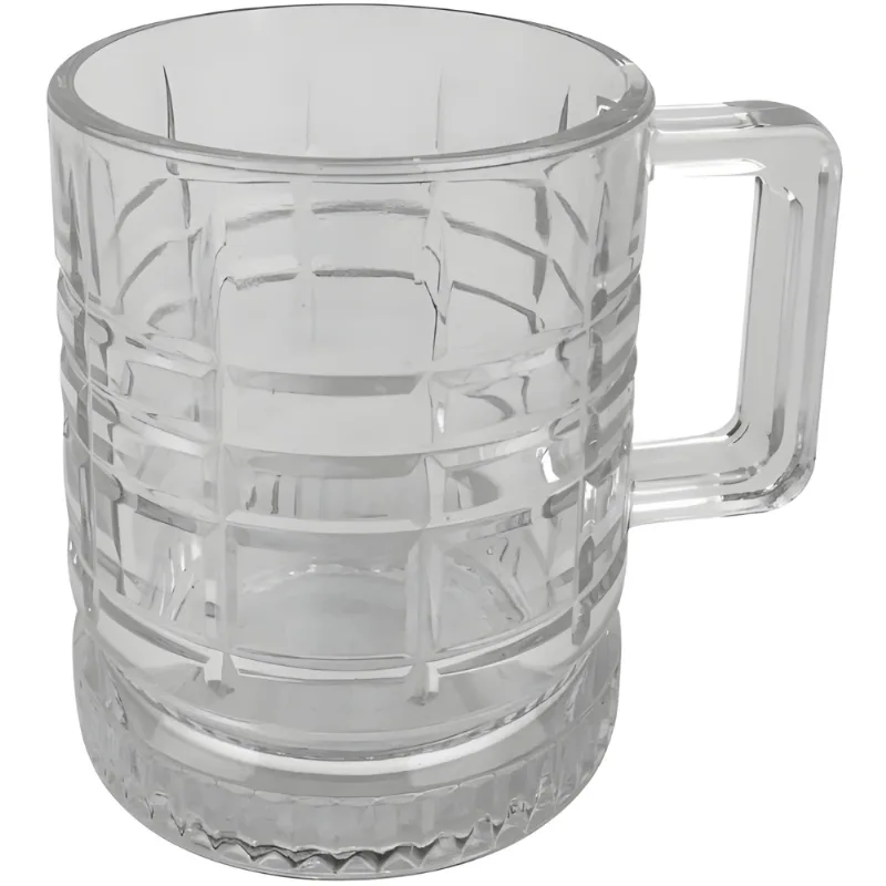 Mini Caneca de Vidro Elusia Mozaico 250ml - Em Casa Tem