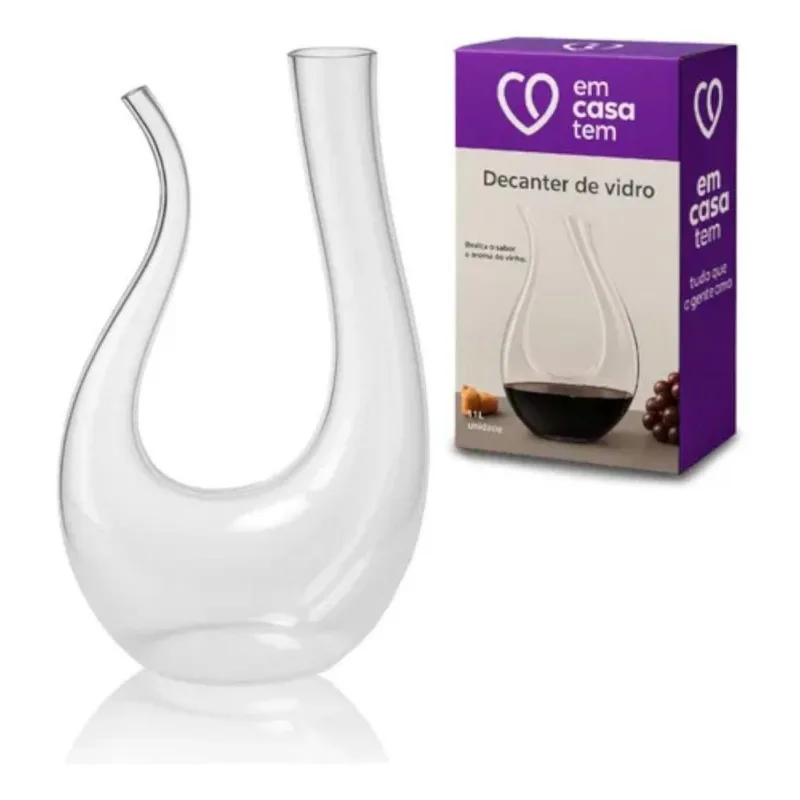 Decanter Vinho Tinto Aerador Decantador Moderno Luxo 1,1l