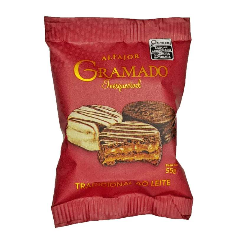 Alfajor Gramado Tradicional ao Leite 55g