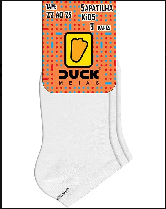 Kit de Meias Sap.duck KIDS BAS.3PARES. TAM 22AO25 REF001P