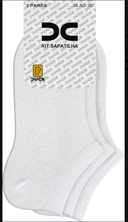 Kit de Meias Sap.mal.lisa 3 Pares TAM 34AO39 REF - M001