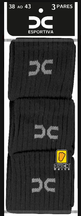 Kit de Meias Esportiva. MASC 3 Pares - 260