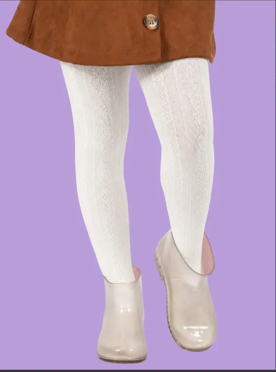 Meia Calça Infantil Feminina DUCK KIDS Tamanho GG 07 a 08 ANOS Branca 7039001-GG