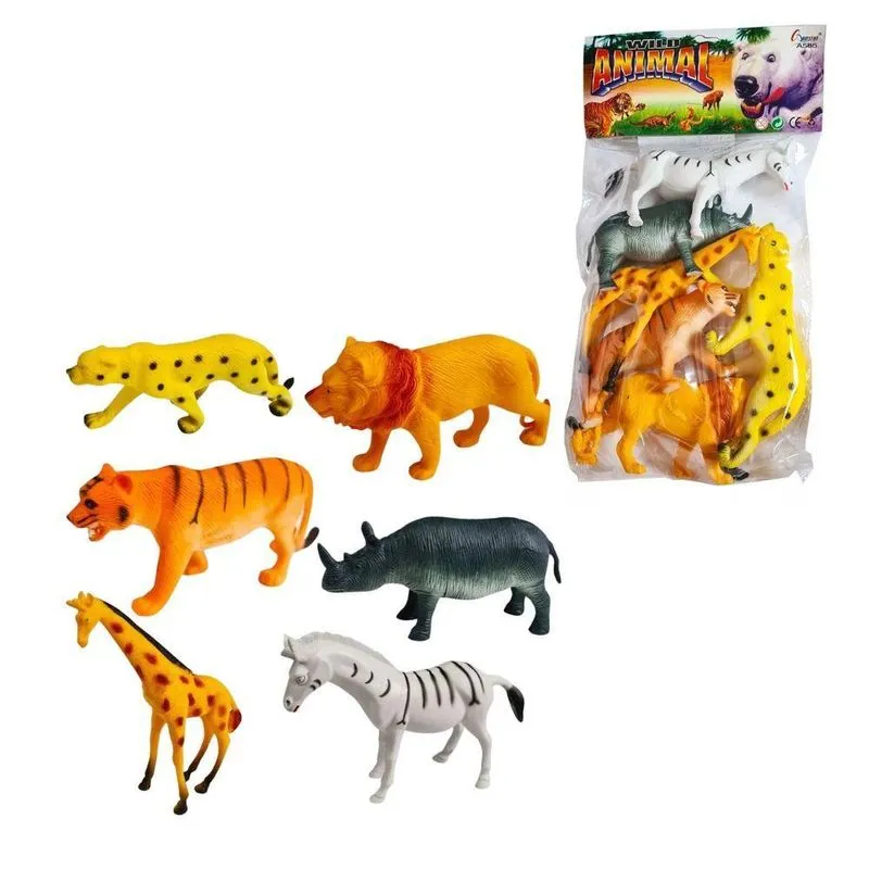 Wild Animal Kit C- 6 Animais - Toy King