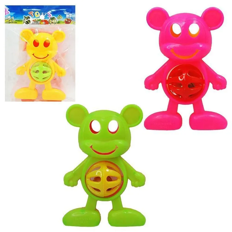 Chocalho Baby Urso Divertido 11,5x8cm