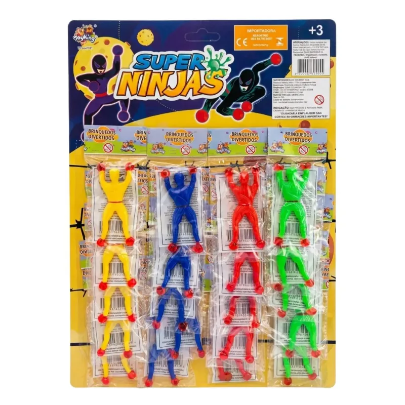 Brinquedo Super Ninjas Toyking com 20 Unidades