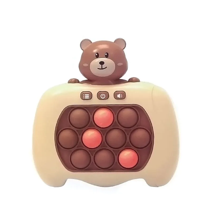 Pop It Eletrônico Interativo 10 níveis Urso Cores Sortidas Toy King