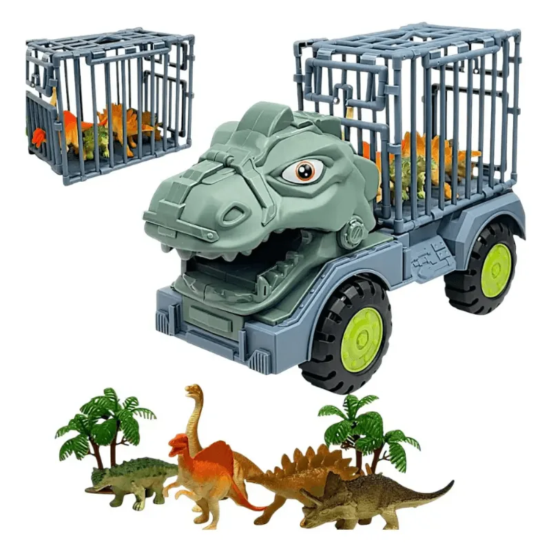 Caminhão Dino com Jaula de Dinossauros - Toy Kids UNICA
