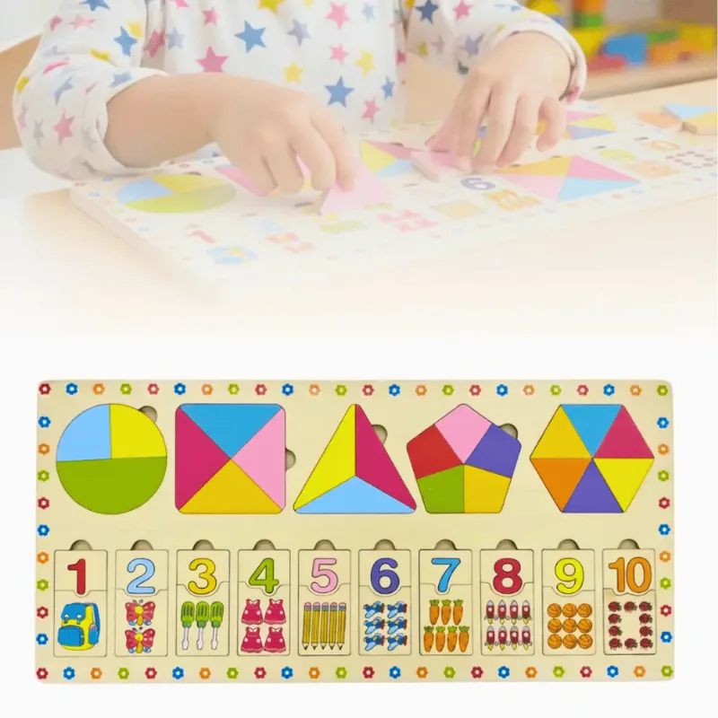 Brinquedo Educativo Combinação Tangram e Números - Toy King UNICA