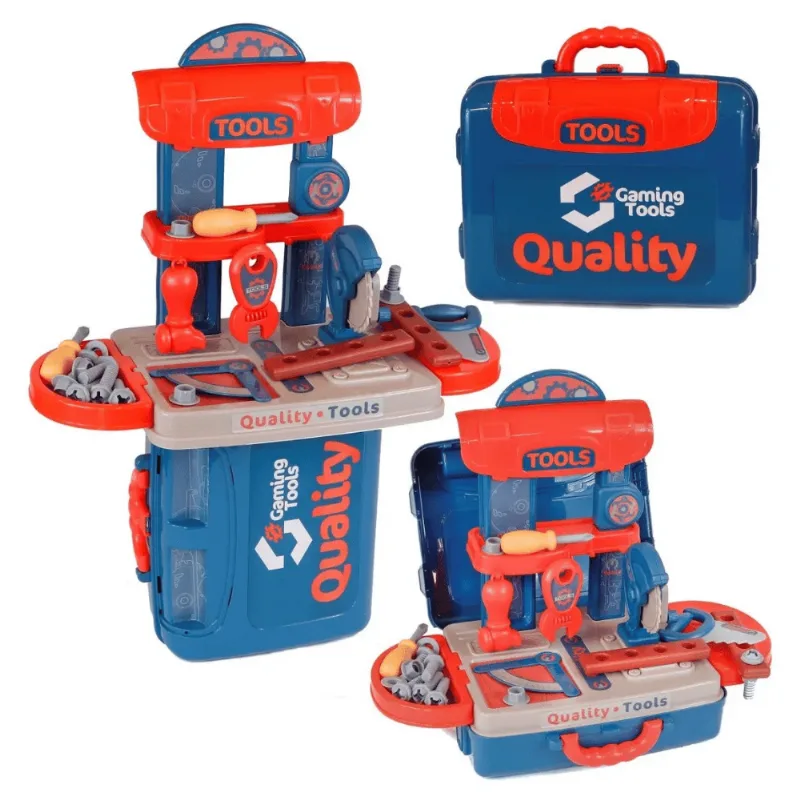 Maleta de Ferramentas Oficina 3 em 1 Infantil - Toy Kids UNICA