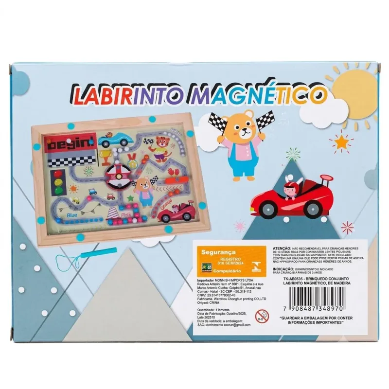 Labirinto Magnético Toy King