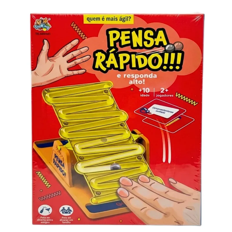 Jogo Pensa Rapido Toyking Desafio Palavras Educacional Família Interativo
