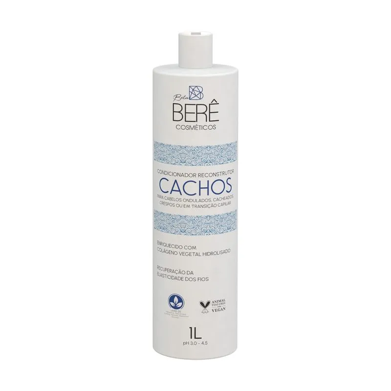 Condicionador Reconstrutor Cachos Colageno Veg 1L Bela Berê