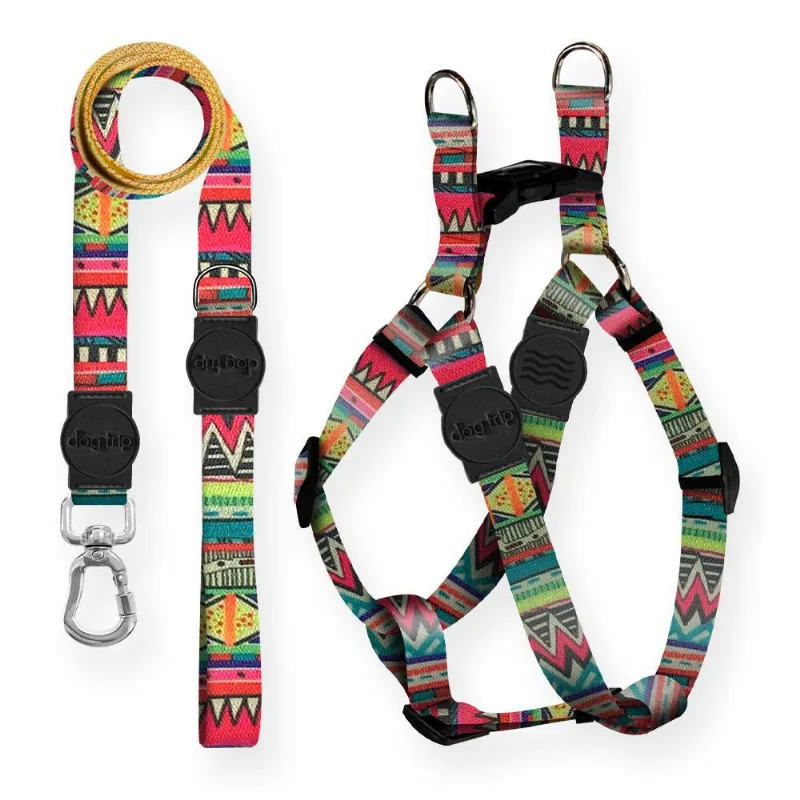 Kit Guia Premium + Peitoral Americano Keramas Dog 1034