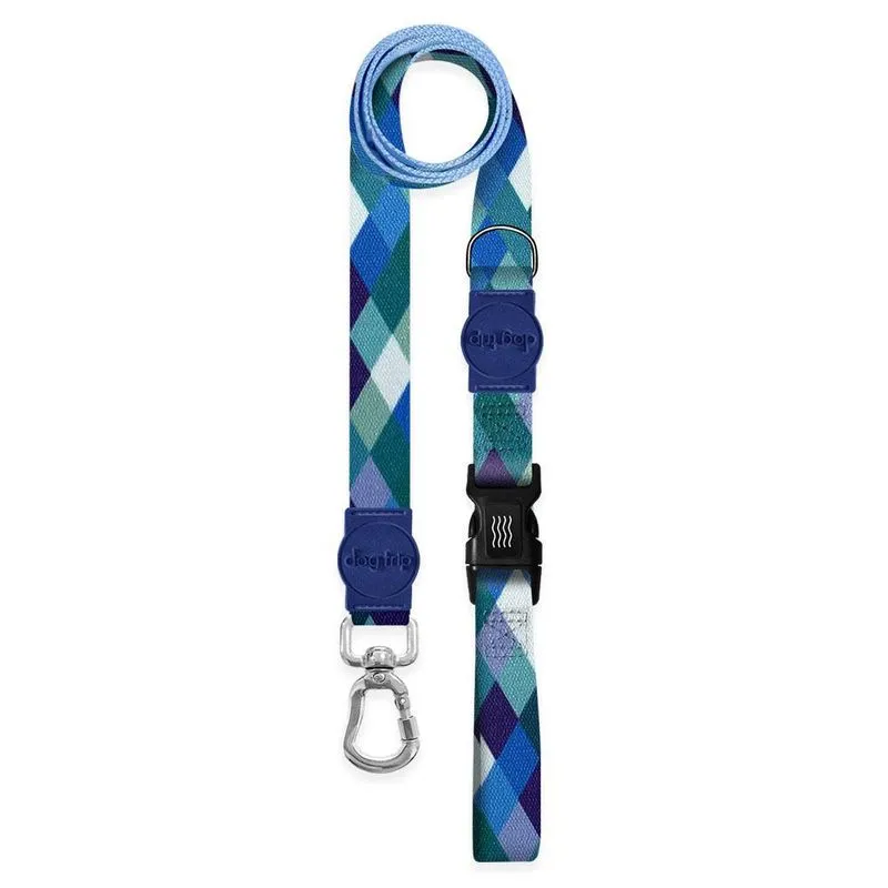 Guia Hold On Quadriculada Azul Dog 575