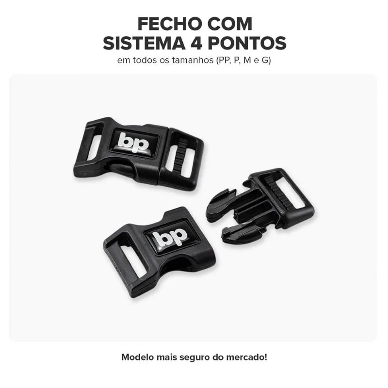 Kit Guia + Peitoral H Basic Pet Verde E Azul Lake Para Cães - Tam. M