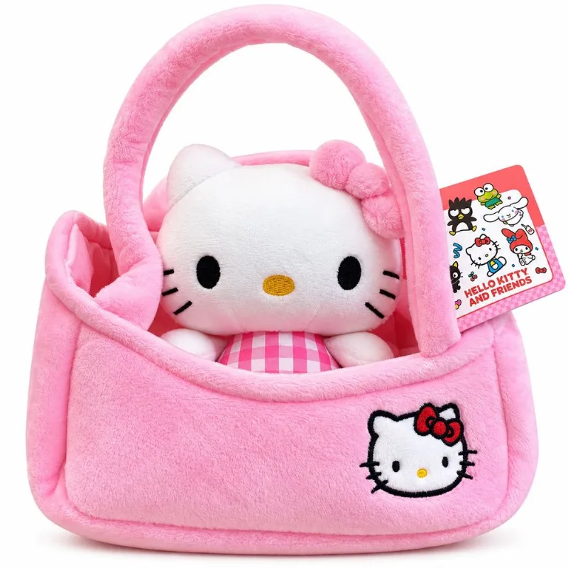 Hello Kitty - Pelúcia Na Bolsinha - Rosa - Fun