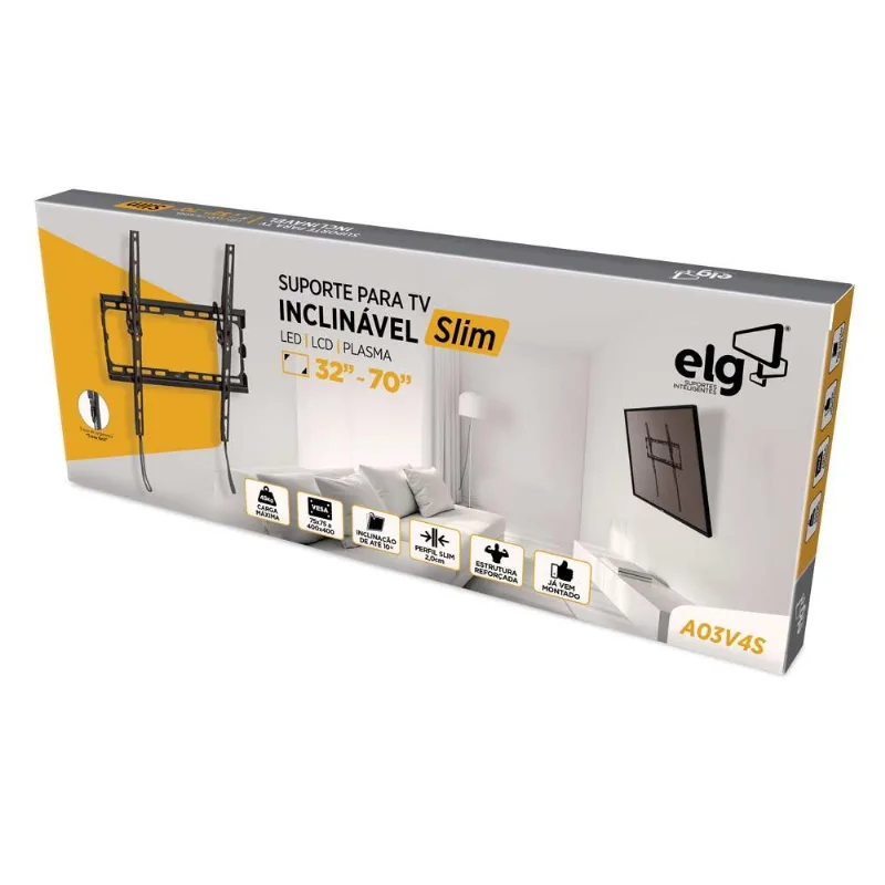 Suporte para TV Fixo e Inclinável A03v4s 32-70 ELG