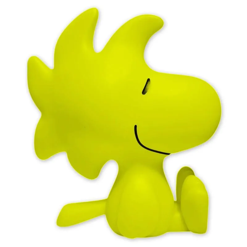 Luminária Abajur De Mesa Woodstock Gigante Amarelo 30Cm
