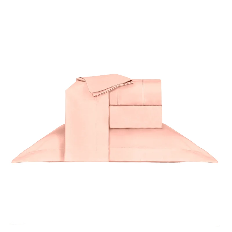 JOGO DE CAMA QUEEN 1000 FIOS DELUXE HOTEL - ROSA QUEEN