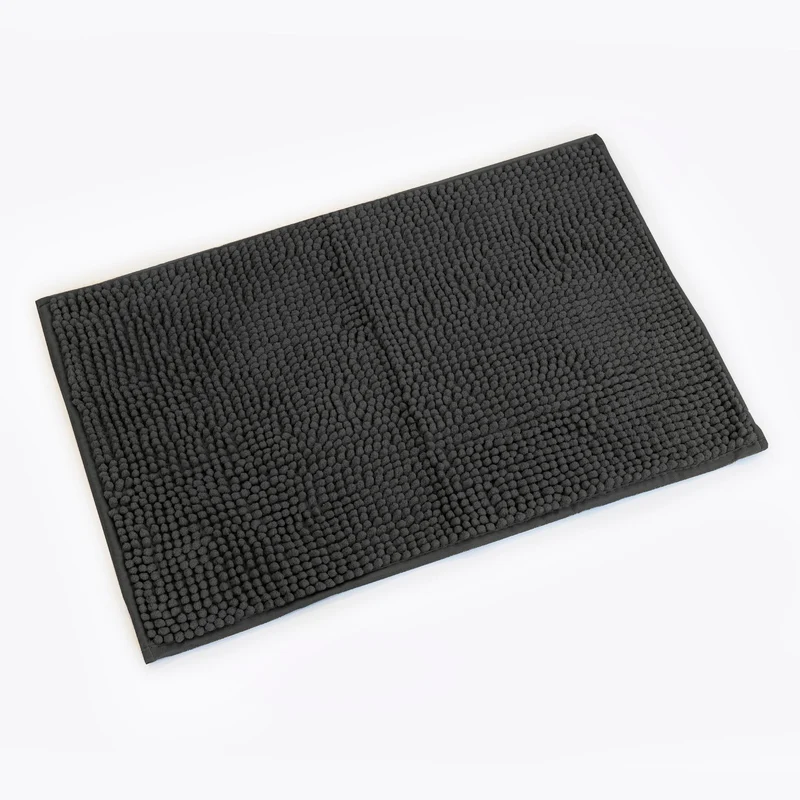 TAPETE CHENILLE POPCORN - CINZA 18-4006 40X60