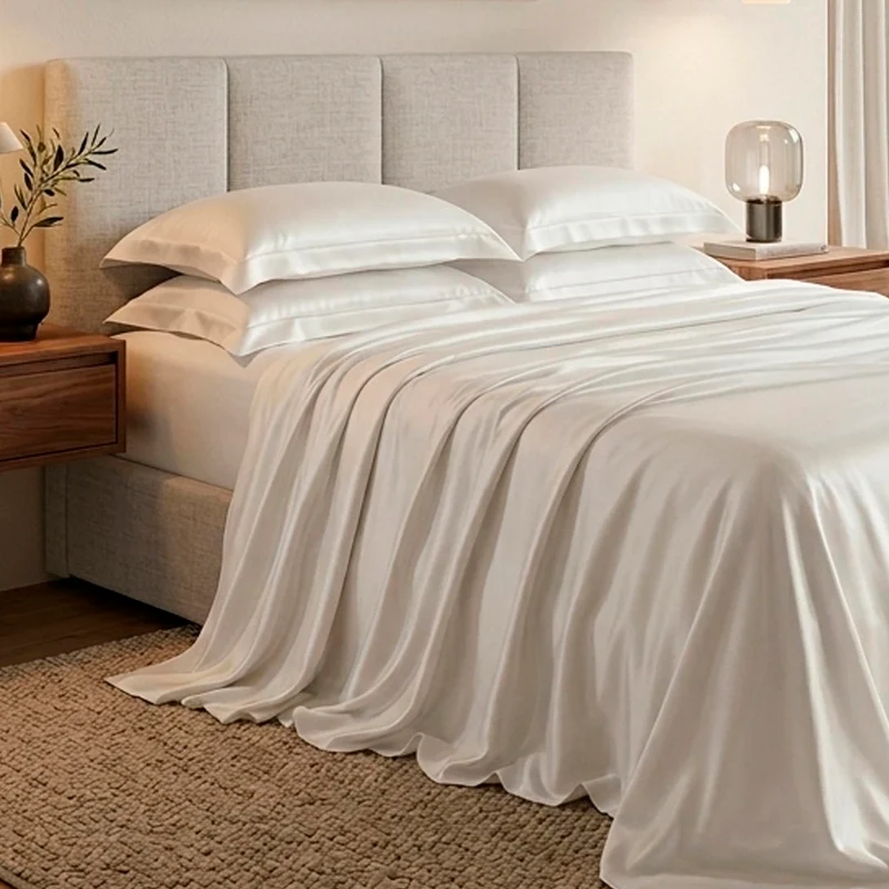 JOGO DE CAMA QUEEN CETIM SUPREME - BRANCO QUEEN
