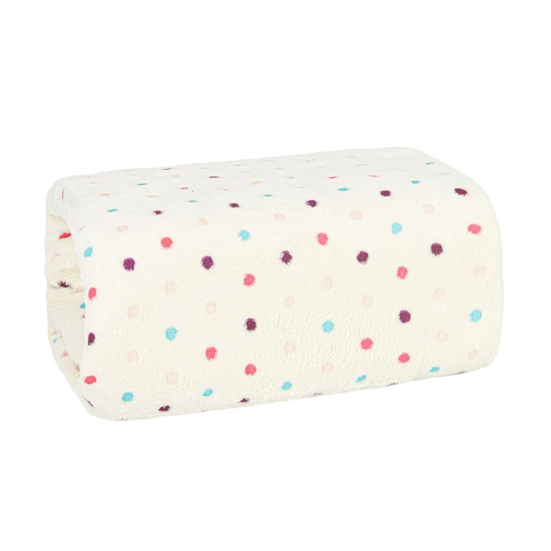 MANTA CASAL FLANNEL EFEITO BORDADA - POA BEGE 11-0701 CASAL