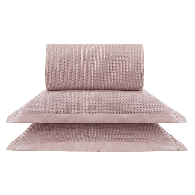 KIT CAMA KING ACETINADO ÔNIX - ROSA 16-1510 KING