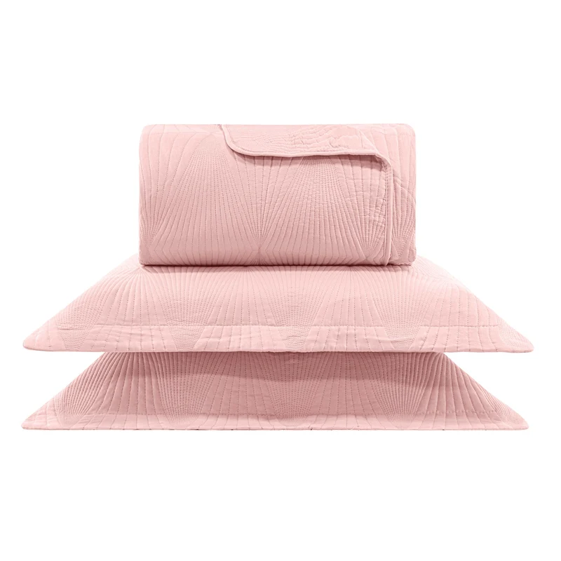KIT CAMA CASAL 3P MATELADO DUBAI CLASSIC - ROSA 14-1803 CASAL