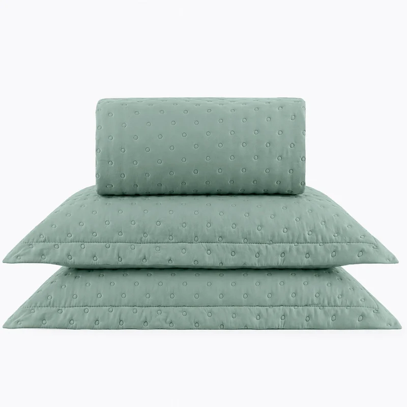 KIT CAMA QUEEN DELICATO - VERDE 16-5304 QUEEN