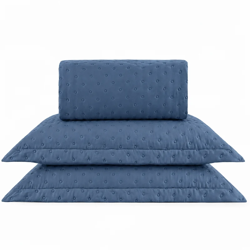 KIT CAMA KING DELICATO - AZUL 18-4018 KING