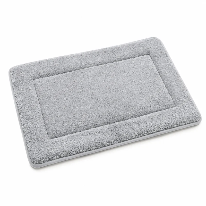 TAPETE VISCO FELPUDO - CINZA 14-4203 40X60