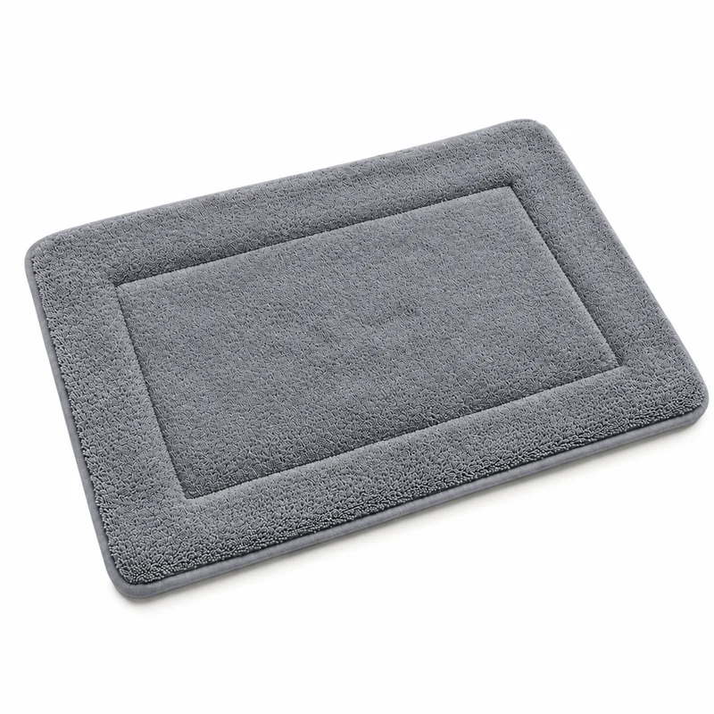 TAPETE VISCO FELPUDO - CINZA ESC. 16-3917 40X60