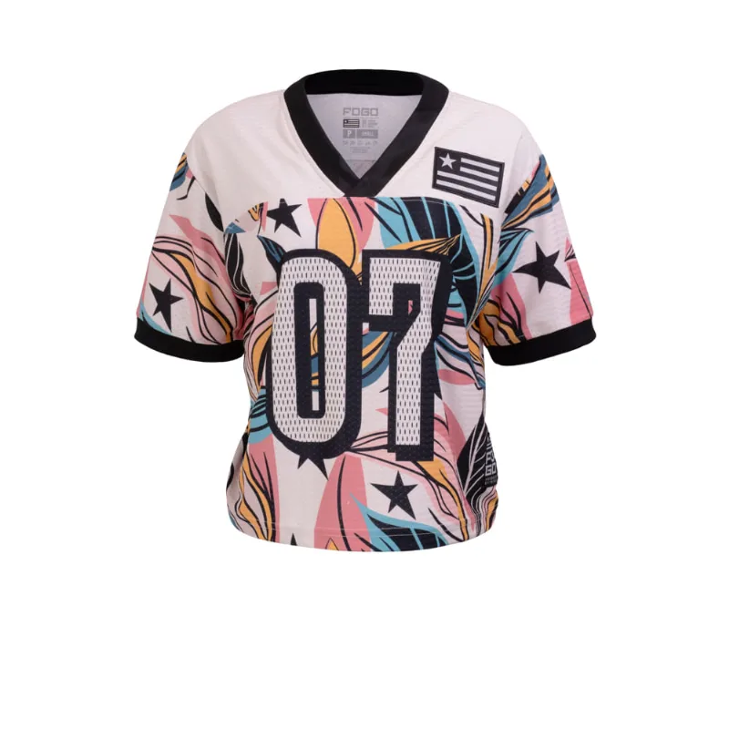 Cropped Jersey Floral Bfr - 3G