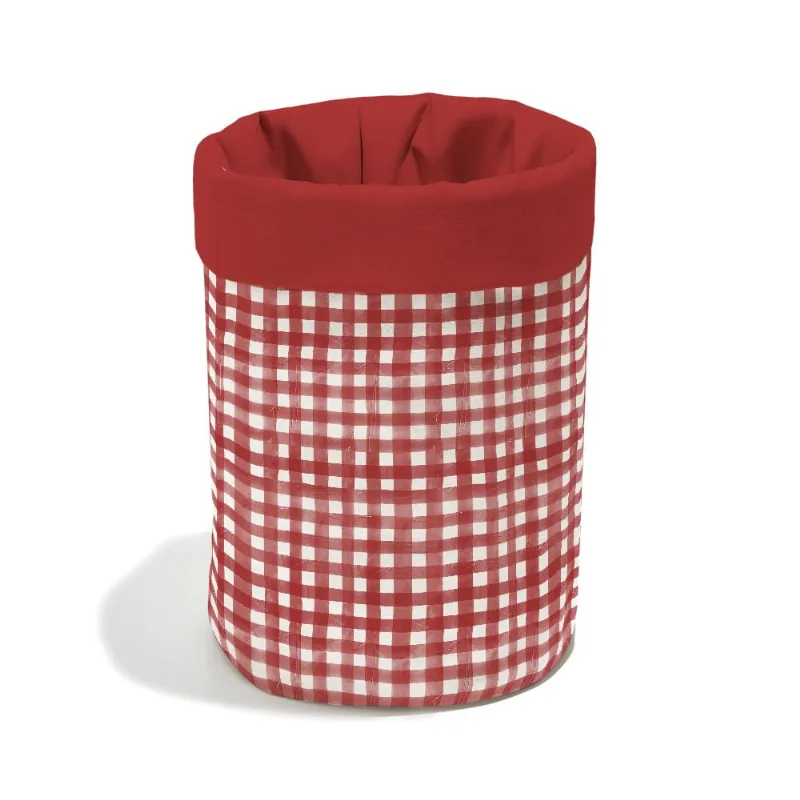 Cesto Piquenique Vermelho E Branco 35x60 - Vermelho 35x60 Cm