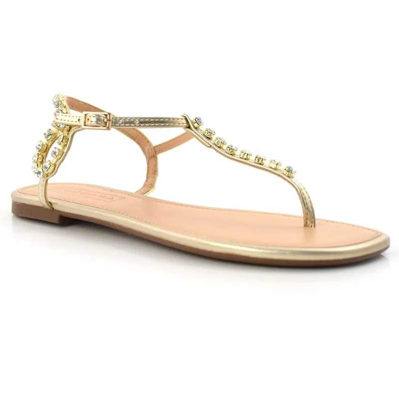 Sandália Feminina Rasteira Suzzara Amarelo 46124 37
