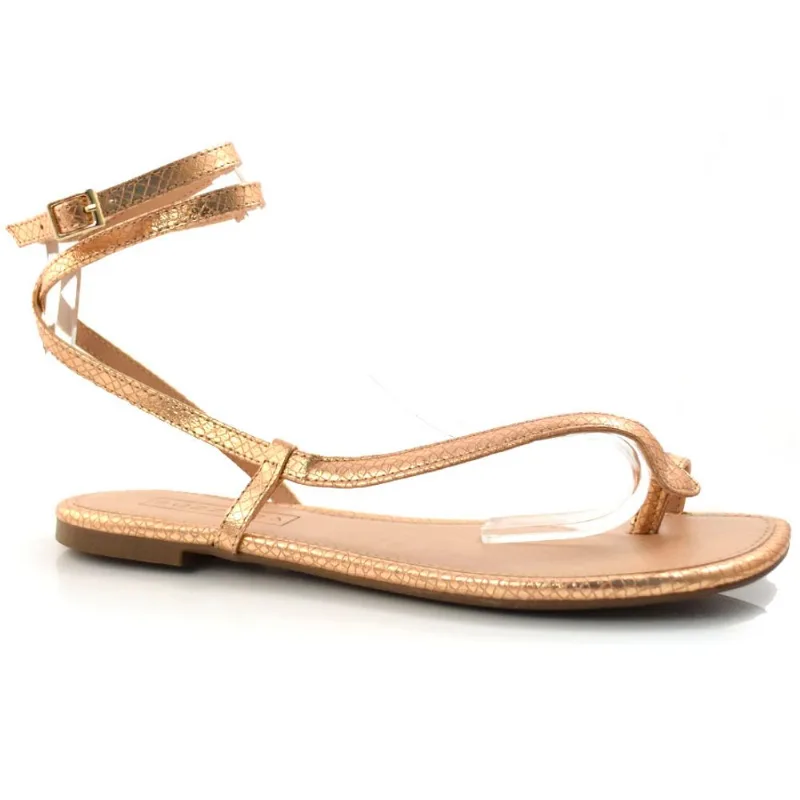 Sandália Rasteira Feminina Suzzara Rosa 46167 35