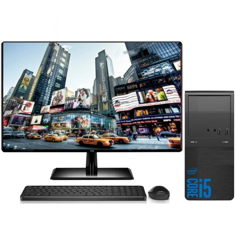Computador Completo CPU Intel Core i5 8GB SSD 480GB Monitor 17.1" 3green HomeOffice